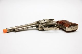 RARE Vintage Leslie Henry Roy Rogers Toy Cap Gun w/ Rare Translucent Brown Grips 3