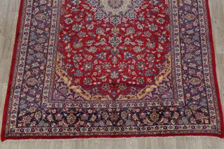 Traditional Vintage Floral Area Rug Hand - Knotted Oriental Vintage Carpet 8 x 12 3