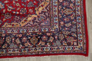 Traditional Vintage Floral Area Rug Hand - Knotted Oriental Vintage Carpet 8 x 12 4