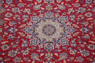 Traditional Vintage Floral Area Rug Hand - Knotted Oriental Vintage Carpet 8 x 12 6