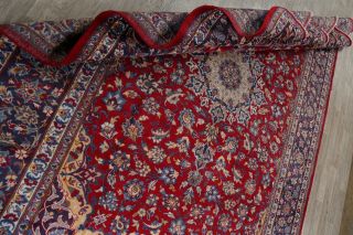 Traditional Vintage Floral Area Rug Hand - Knotted Oriental Vintage Carpet 8 x 12 7