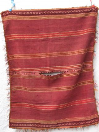 Antique Altiplano Bolivian Huipil Handwoven Wool Textile