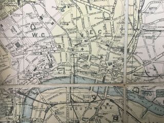 1874 map.  CLUE PLAN FOR COLLIN ' S ILLUSTRATED GUIDE TO LONDON by Bartholomew 5