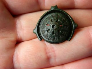 Roman Romano british bronze Umbonate fibula brooch metal detecting detector 2