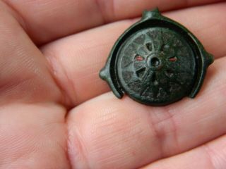 Roman Romano british bronze Umbonate fibula brooch metal detecting detector 8