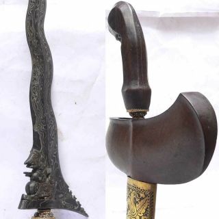 11 lok SEMAR KRIS keris Solo Surakarta Wayang puppet sword dagger java Indonesia 11