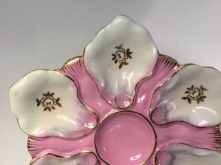 Antique Austrian Porcelain Oyster Wall Plate c.  late 1800s 6