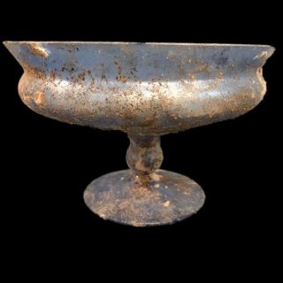 Very Rare Large Ancient Roman Blue Glass Vessel 1st Century A.  D.  (5) Large