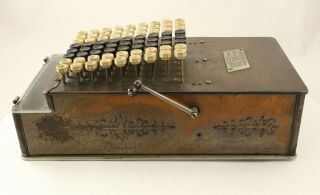 Comptometer Calculator Model A with Glass Front,  S/N 18206 6