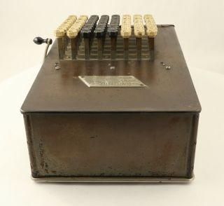 Comptometer Calculator Model A with Glass Front,  S/N 18206 8