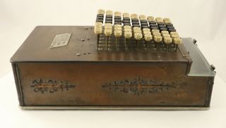 Comptometer Calculator Model A with Glass Front,  S/N 18206 9