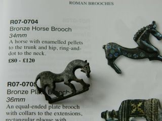 Roman Romano british silvered bronze horse brooch metal detecting detector 4