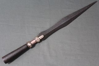 A Large Chinese Spearhead Of The Qiang Type - China,  Qing Dynasty Era