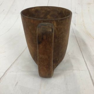 Carved Wooden Mug Vintage Tiki Cup 6