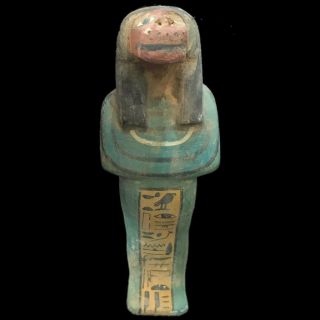 Ancient Huge Egyptian Wooden Statuette 300 Bc (1) 19 Tall