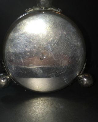 Antique 800 Silver Tankard - Lidded Ball Tripod 11