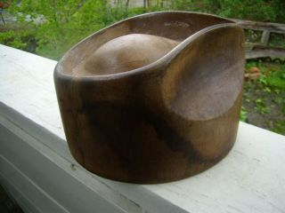 Vintage Fedora Hat Mold - Wood - Size 6 7/8 - Very Cool Nr
