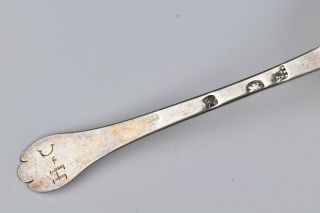 English Sterling Silver Rattail Trefid Spoon late 17th early 18th century 3