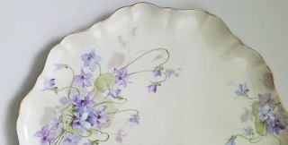 Antique Hand Painted Handel Meriden Artist Signed Large Porcelain Platter Rare 10