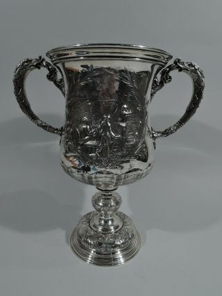 Gorham Trophy Cup - 3783 - Antique Bird Shoot Hunt - American Sterling Silver