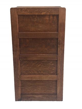 EARLY 20TH C ANTIQUE ARTS & CRAFTS / MISSION OAK BLANK DOOR FILE CABINET 6