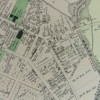 1874 Map Plan of Hackettstown,  NJ F.  W.  Beers Warren County 2 Page 4