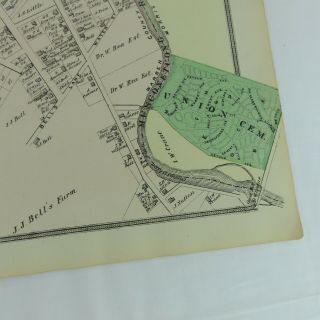 1874 Map Plan of Hackettstown,  NJ F.  W.  Beers Warren County 2 Page 5