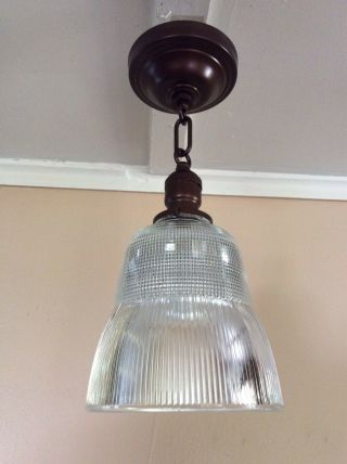 Vintage Holophane Pendant Light