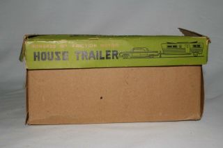 Made in Japan Tin Friction 1960 Ford with House Trailer,  Boxed 3