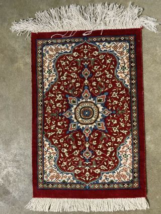 5 Small Hand Knotted Persian silk Rugs 3