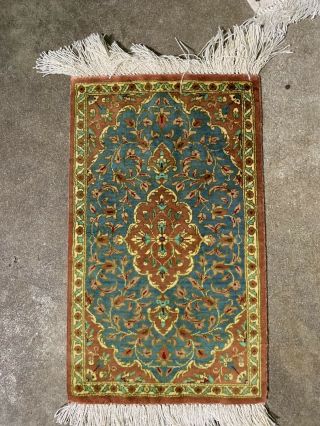 5 Small Hand Knotted Persian silk Rugs 5