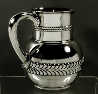 Tiffany Sterling Water Pitcher c1880 Wave Edge 2