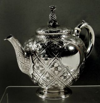 English Sterling Teapot 1901 Barnards - Abercrombie 3