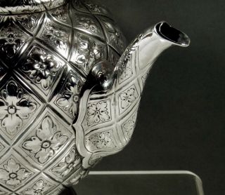 English Sterling Teapot 1901 Barnards - Abercrombie 5