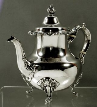 Gorham Sterling Tea Set 1960 Strasbourg - No Mono 6