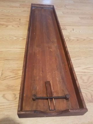 Antique Wood Wooden Toy Bowling Alley
