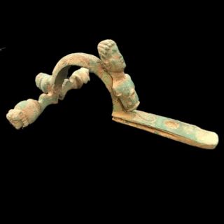 Roman Ancient Bronze Crossbow Brooch - 200 - 400 Ad (1) Large 21.  5 Cm Long