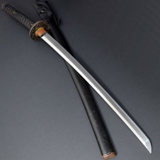 Antique Nihonto Japanese Katana Sword Long Wakizashi Tadayuki 忠行 W/koshirae Nr