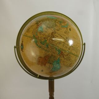 Vintage Cram ' s Imperial World Globe Floor Stand 35 