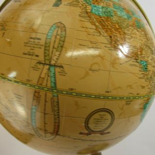 Vintage Cram ' s Imperial World Globe Floor Stand 35 