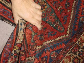 WONDERFUL ANTIQUE GORGEOUS KURDISH RUG HG 10