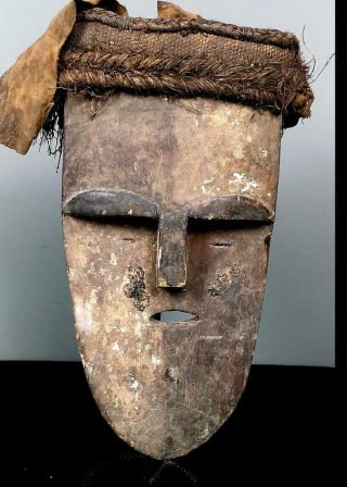 Old Tribal Aduma Mask - - Gabon Bn 8