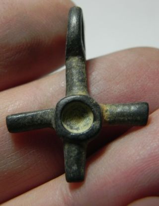 Zurqieh - As11701 - Ancient Byzantine Bronze Cross.  600 A.  D - Jordan