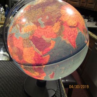 1987 Scan Globe A/s Light Up Denmark Cartography By Karl F Herig Dia 30 Cm