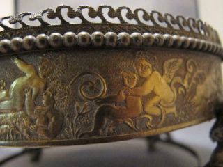 FIGURAL NAKED CUPIDS CHERUBS Bronze / Brass PEDESTAL Lamp Base 8