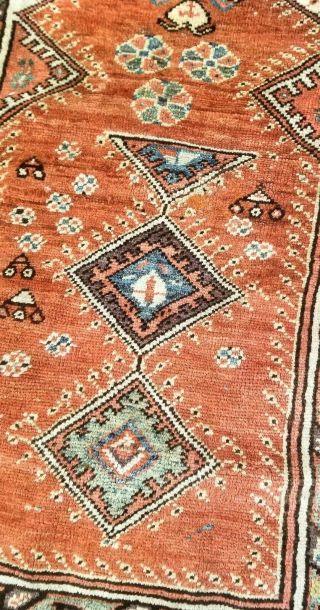 Antique Melas Hand - Knotted Prayer Rug,  circa 1850 family inheritance carpet. 4