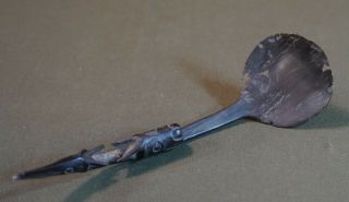Fine Late 19th Century Native American Tlingit Haida Carved Spoon 3