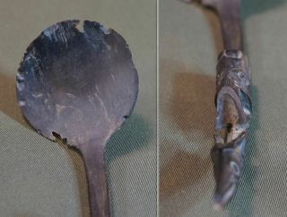 Fine Late 19th Century Native American Tlingit Haida Carved Spoon 5