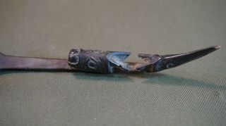Fine Late 19th Century Native American Tlingit Haida Carved Spoon 9
