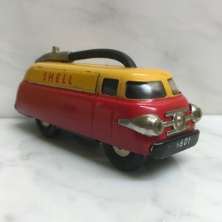 VINTAGE SCHUCO W.  GERMANY MADE SHELL RADIANT 5601 CHARGING VAN FOR PLANE/CAR. 3